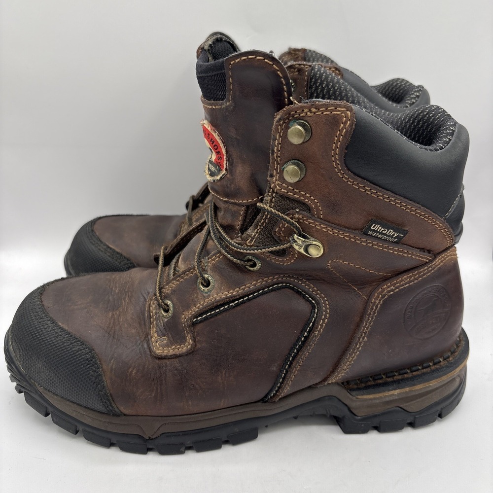 Red Wing Irish Setter Work Boots 6" Mens 9 EE #83609 ASTMF 2892-11 EH